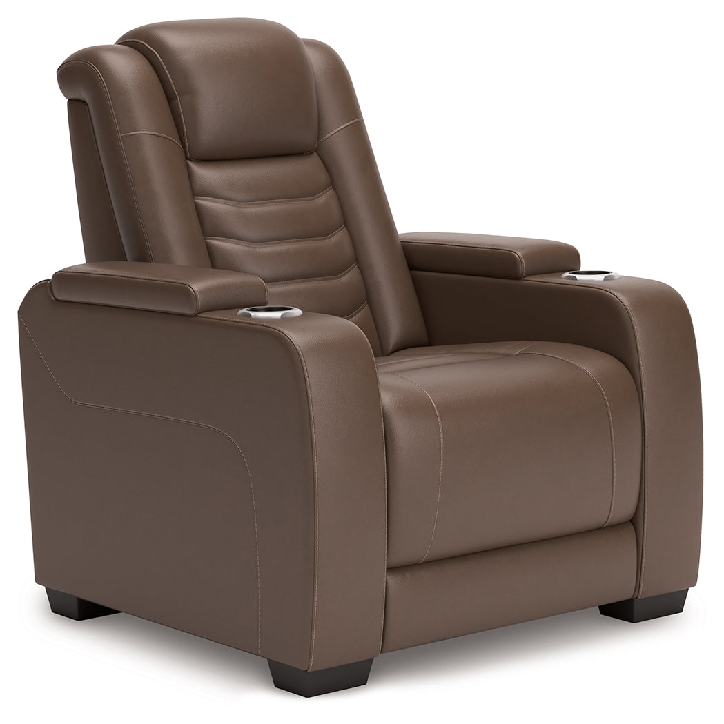 High Impact Tobacco Power Recliner - U1060113