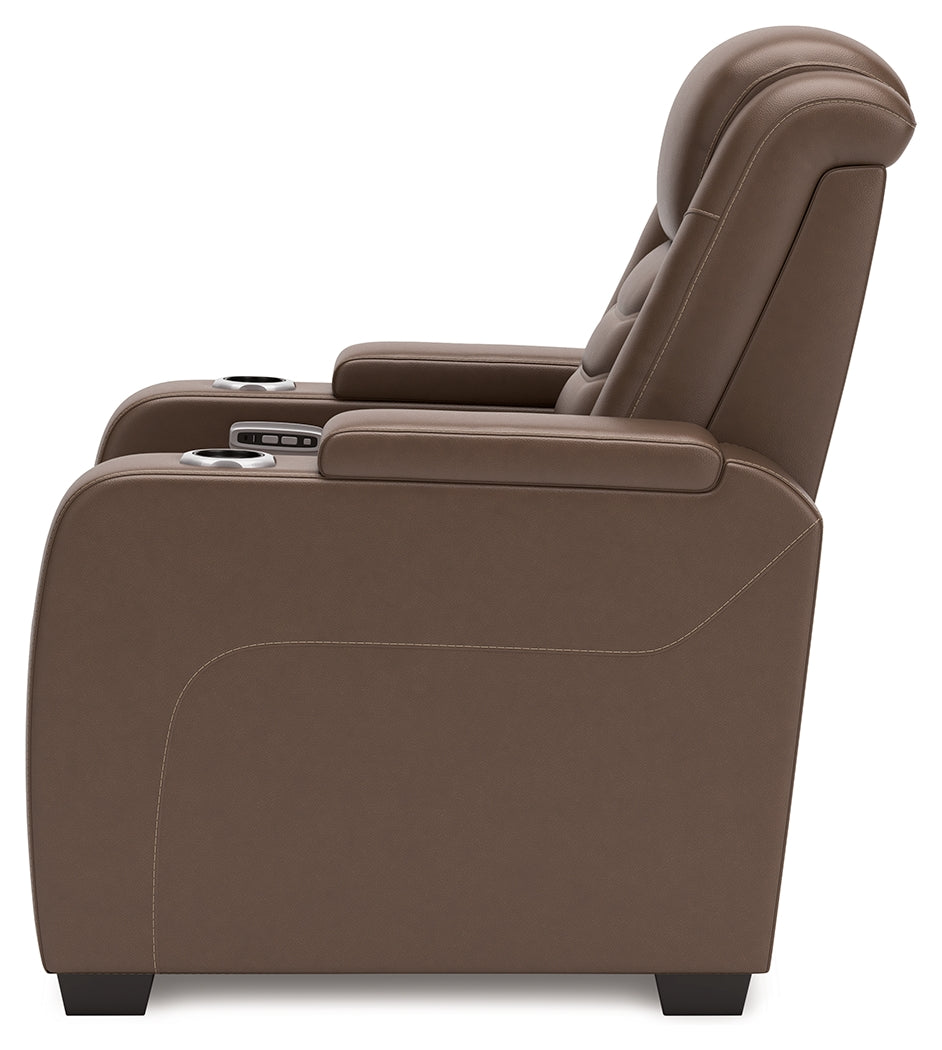 High Impact Tobacco Power Recliner - U1060113