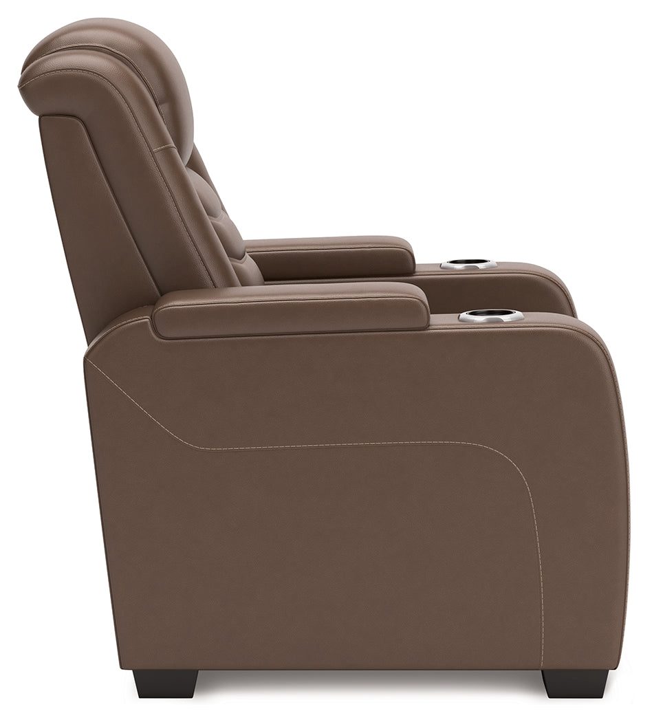 High Impact Tobacco Power Recliner - U1060113