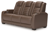 High Impact Tobacco Power Reclining Sofa - U1060115