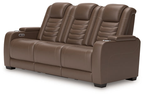 High Impact Tobacco Power Reclining Sofa - U1060115