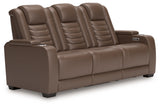 High Impact Tobacco Power Reclining Sofa - U1060115