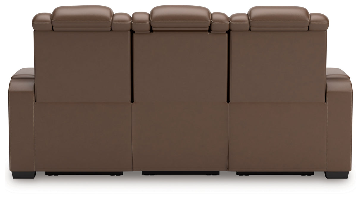 High Impact Tobacco Power Reclining Sofa - U1060115