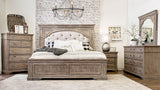 Highland Park King Bed, Waxed Driftwood - SET | HP900KFBD | HP900KHBD | HP900SRD