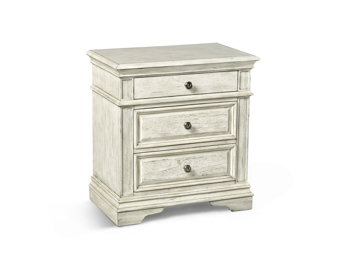 Highland Park Nightstand, Cathedral White from Steve Silver - Luna Furniture