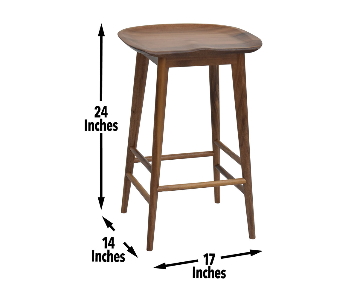 Hilton 24″ Backless Counter Stool, Natural from Steve Silver - Luna Furniture