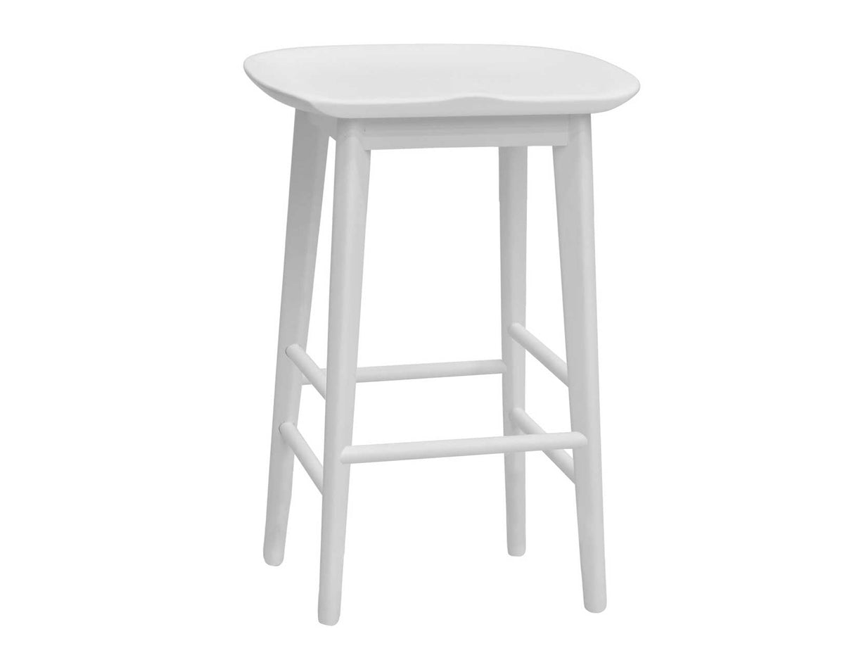 Hilton 24″ Backless Counter Stool, White from Steve Silver - Luna Furniture