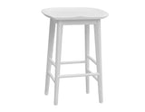 Hilton 24″ Backless Counter Stool, White from Steve Silver - Luna Furniture