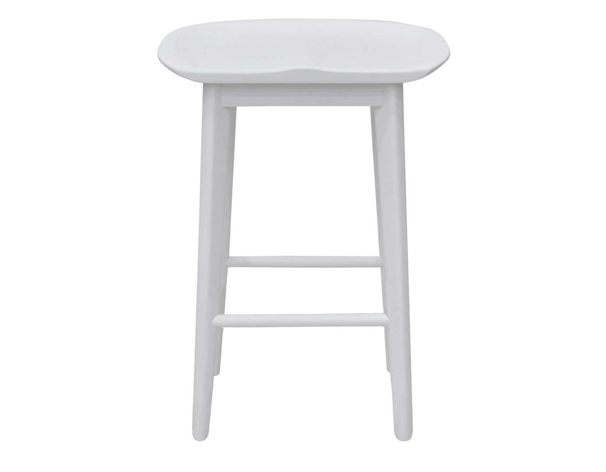 Hilton 24″ Backless Counter Stool, White from Steve Silver - Luna Furniture