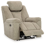 Hindmarsh Sofa, Loveseat and Recliner in Stone - PKG015837