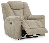 Hindmarsh Sofa, Loveseat and Recliner in Stone - PKG015837