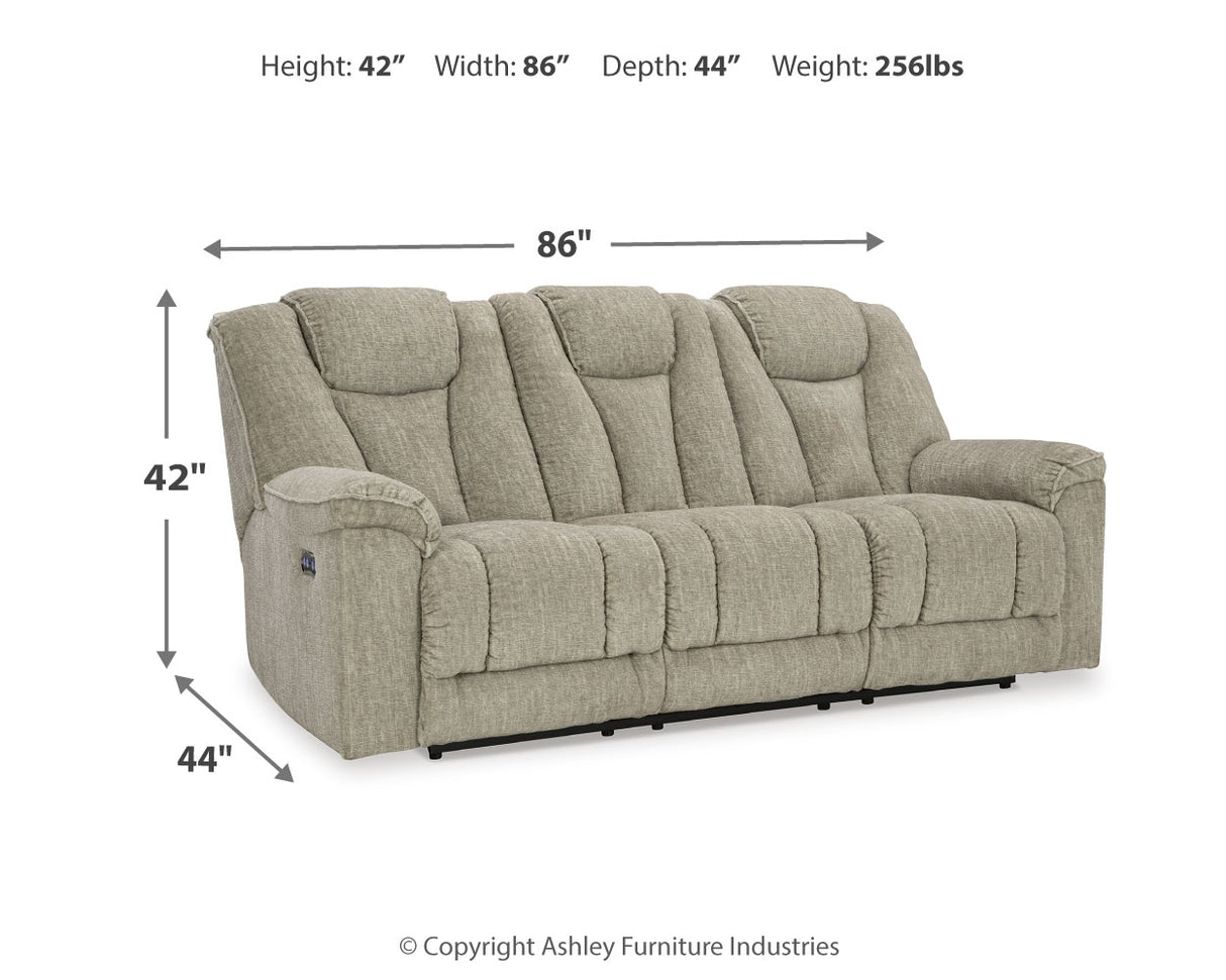 Hindmarsh Sofa, Loveseat and Recliner in Stone - PKG015837