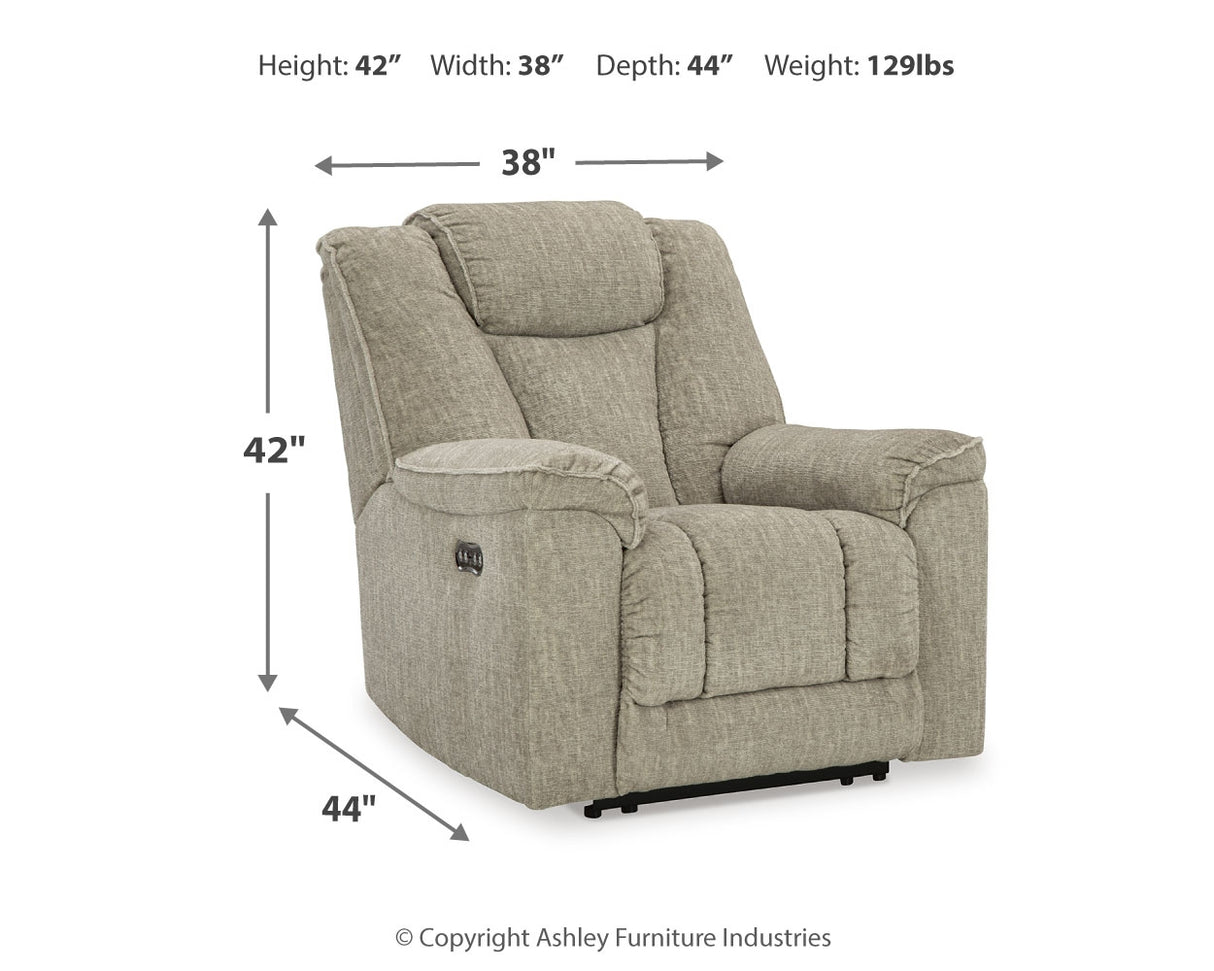 Hindmarsh Sofa, Loveseat and Recliner in Stone - PKG015837