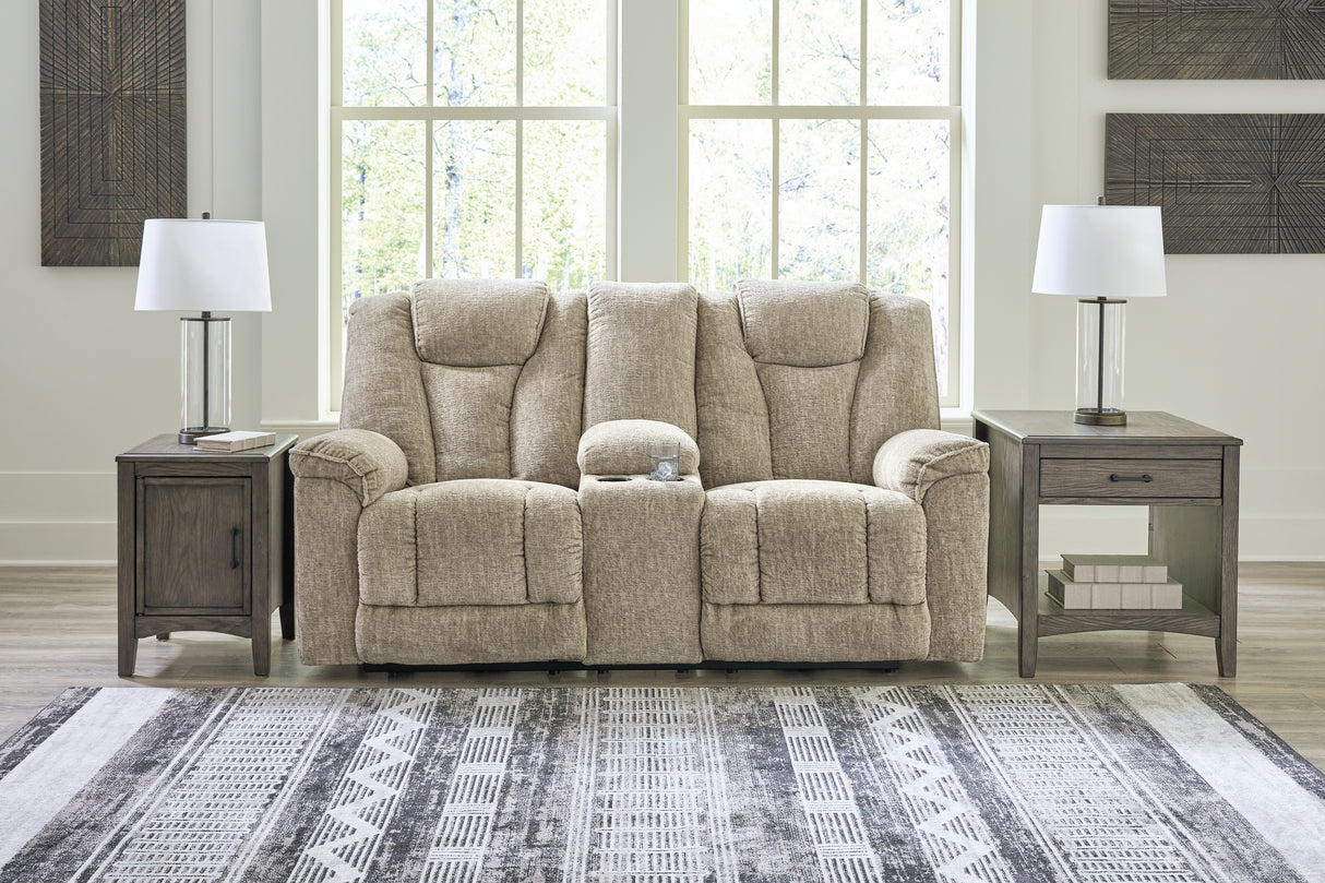 Hindmarsh Sofa, Loveseat and Recliner in Stone - PKG015837