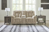 Hindmarsh Sofa, Loveseat and Recliner in Stone - PKG015837