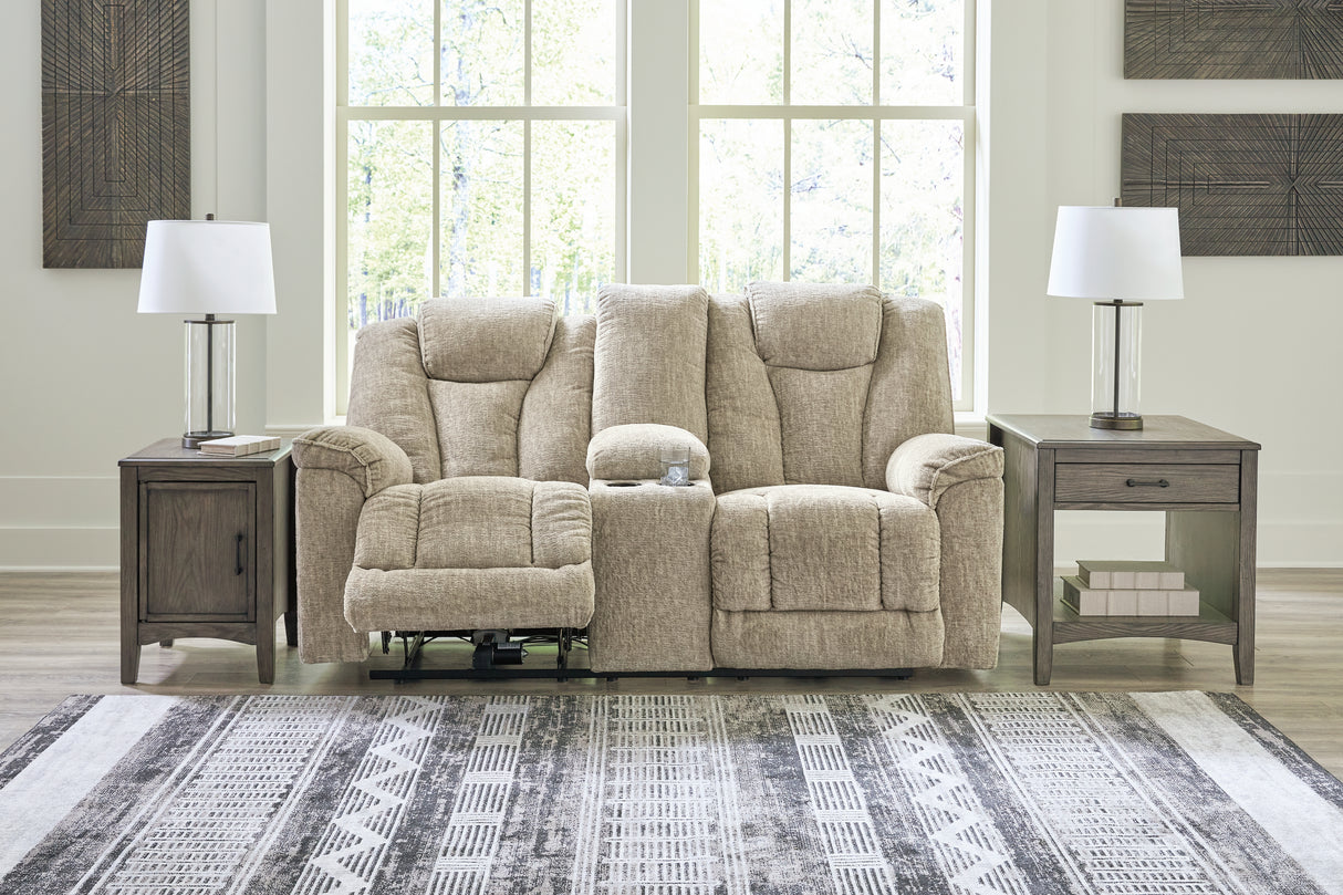 Hindmarsh Sofa, Loveseat and Recliner in Stone - PKG015837