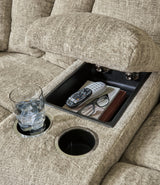 Hindmarsh Sofa, Loveseat and Recliner in Stone - PKG015837