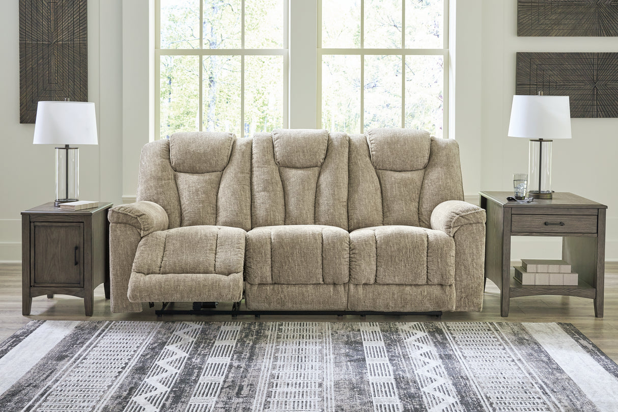 Hindmarsh Sofa, Loveseat and Recliner in Stone - PKG015837