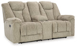 Hindmarsh Sofa, Loveseat and Recliner in Stone - PKG015837