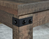 Hollum Coffee Table with 1 End Table in Rustic Brown from Ashley - Luna Furniture