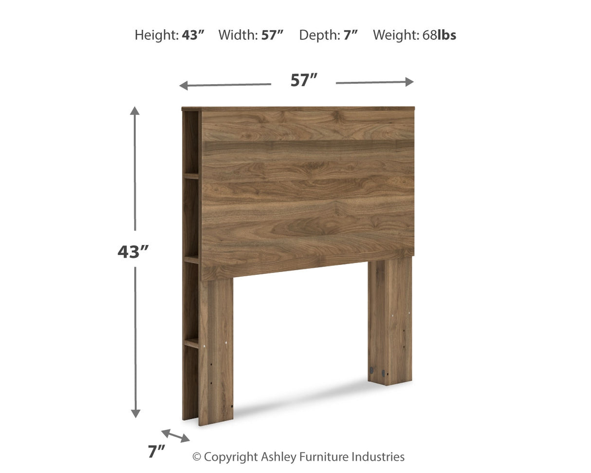 Aprilyn Full Bookcase Headboard with Dresser in Honey from Ashley - Luna Furniture