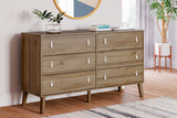 Aprilyn Full Bookcase Headboard with Dresser in Honey from Ashley - Luna Furniture