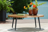 Horizon Hall Two-tone Brown Outdoor Coffee Table - P572-701