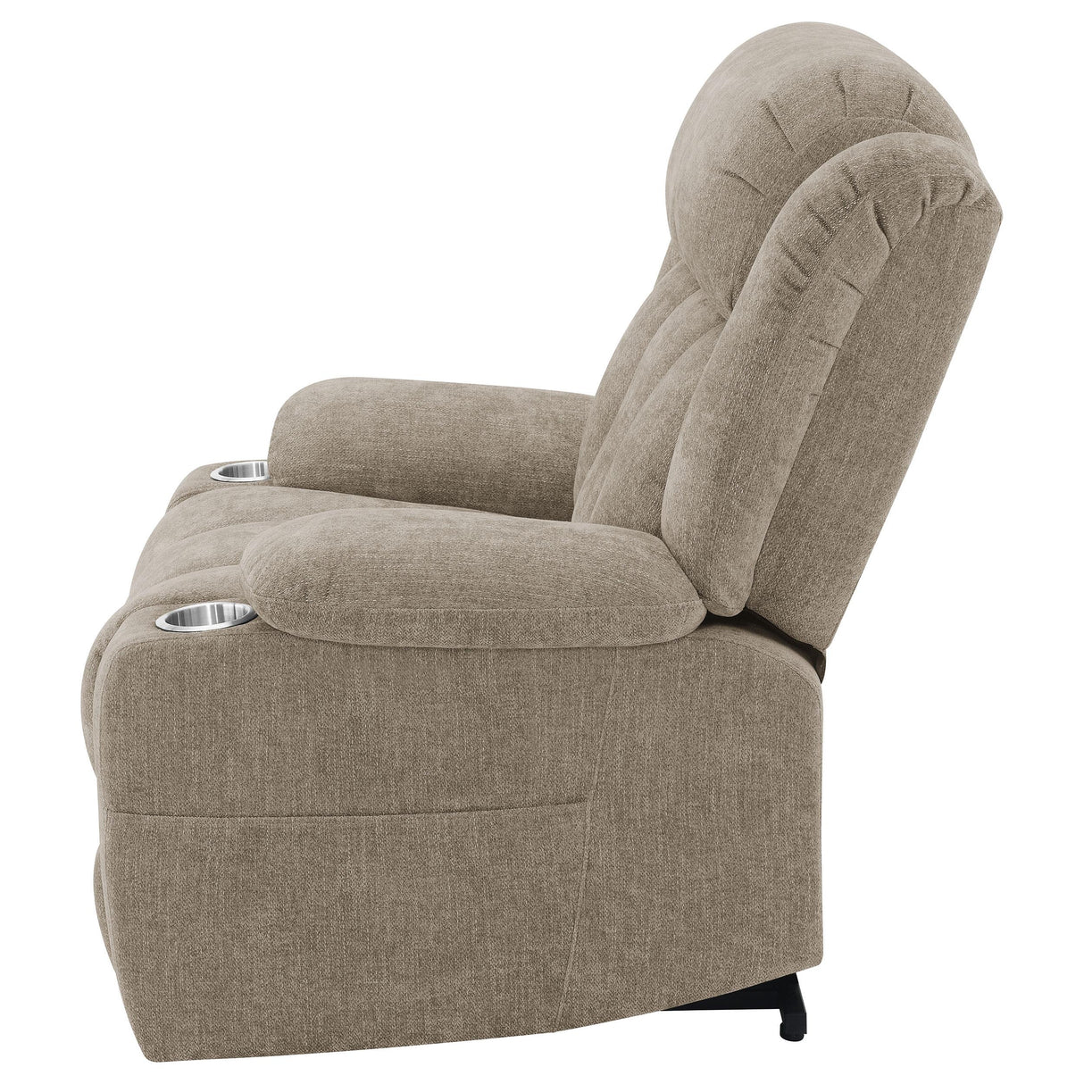 Houston Upholstered Power Lift Recliner Chair Camel from Coaster - Luna Furniture