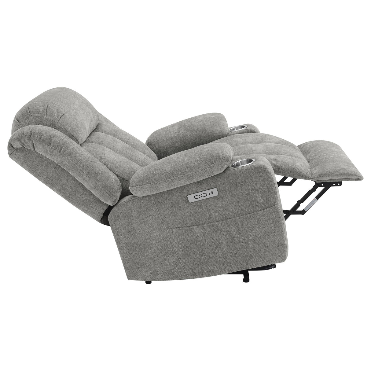 Houston Upholstered Power Lift Recliner Chair Grey - 602284P