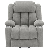 Houston Upholstered Power Lift Recliner Chair Grey - 602284P