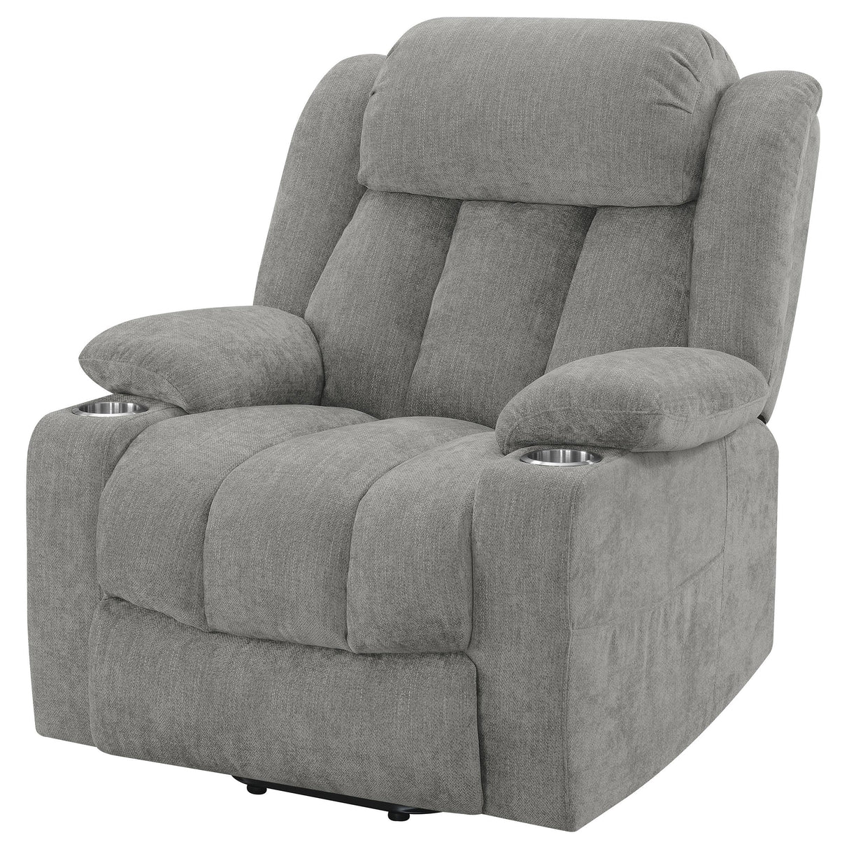 Houston Upholstered Power Lift Recliner Chair Grey - 602284P