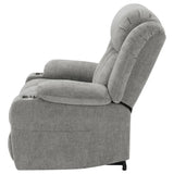 Houston Upholstered Power Lift Recliner Chair Grey - 602284P