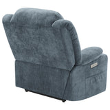 Houston Upholstered Power Lift Recliner Chair Slate Blue - 602294P