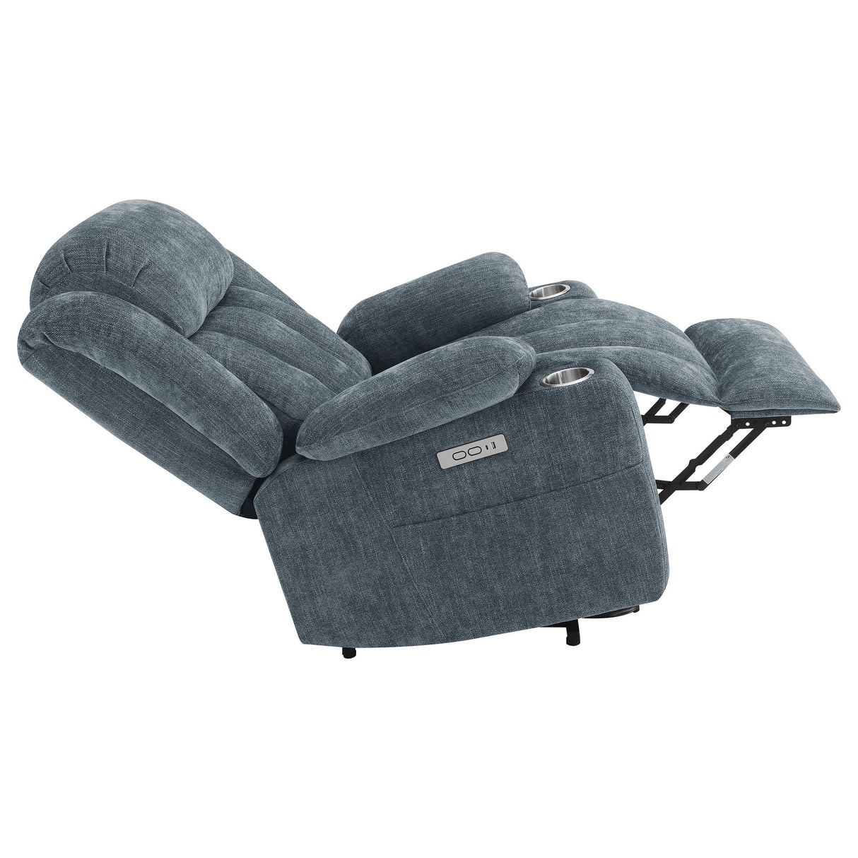 Houston Upholstered Power Lift Recliner Chair Slate Blue - 602294P