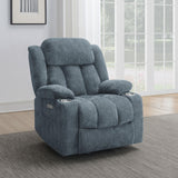 Houston Upholstered Power Lift Recliner Chair Slate Blue - 602294P