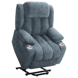 Houston Upholstered Power Lift Recliner Chair Slate Blue - 602294P