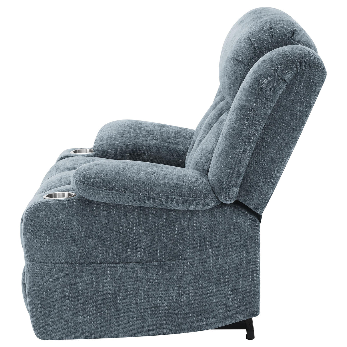 Houston Upholstered Power Lift Recliner Chair Slate Blue - 602294P