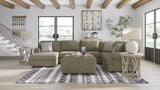 Hoylake 3-Piece Sectional with Ottoman in Chocolate - PKG008949