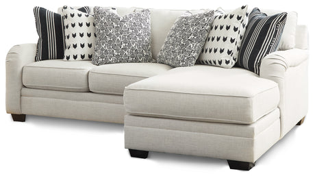 Huntsworth 2-Piece Sectional with Ottoman in Dove Gray - PKG015092