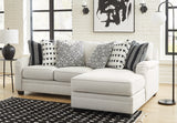 Huntsworth 2-Piece Sectional with Ottoman in Dove Gray - PKG015092