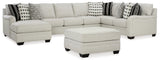 Huntsworth 5-Piece Sectional with Ottoman in Dove Gray - PKG015095