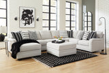 Huntsworth 5-Piece Sectional with Ottoman in Dove Gray - PKG015095