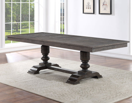 Hutchins 59-95-Inch Table w/Two 18-inch Leaves - SET | HU500TT | HU500TB