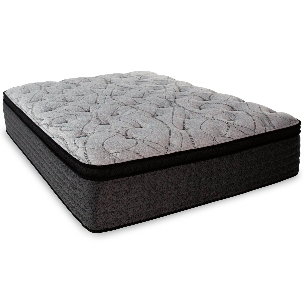 Hybrid 1600 Mattress with Adjustable Base in Light Gray from Ashley - Luna Furniture