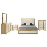 Hyland Natural 5-Piece Eastern King Bedroom Set from Coaster - Luna Furniture