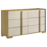 Hyland 6-drawer Dresser Natural from Coaster - Luna Furniture