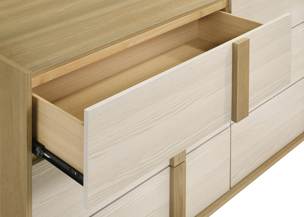 Hyland 6-drawer Dresser Natural from Coaster - Luna Furniture