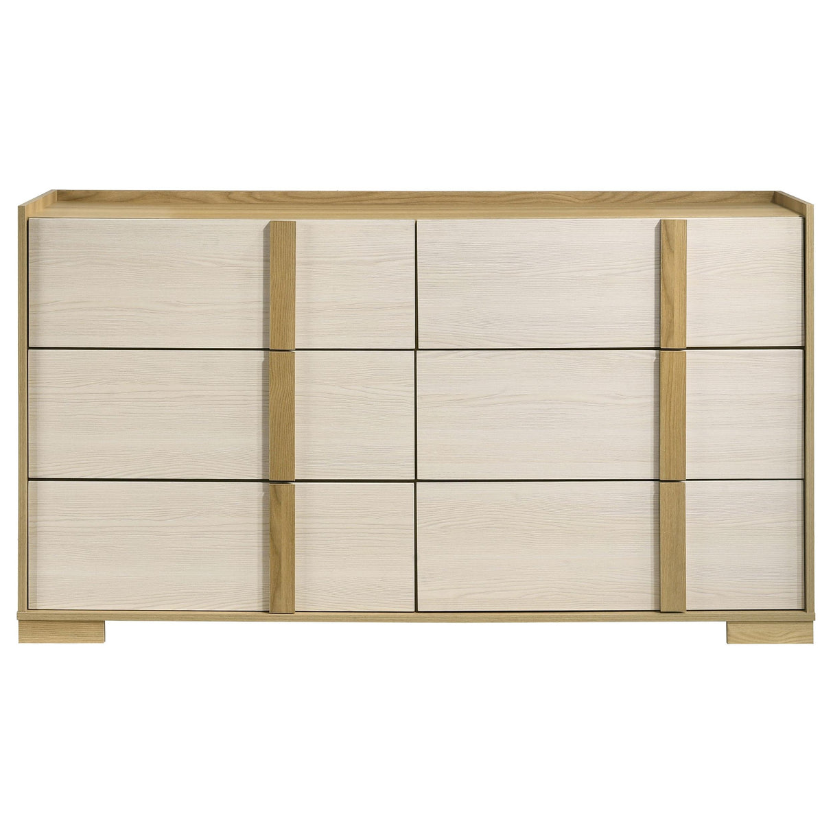 Hyland 6-drawer Dresser Natural from Coaster - Luna Furniture