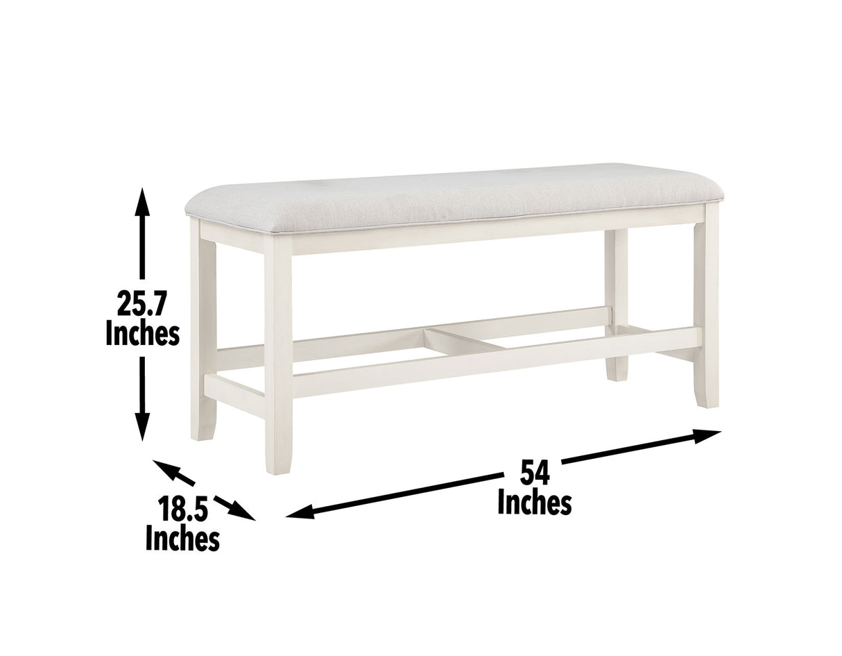 Hyland Counter Bench, Brown from Steve Silver - Luna Furniture