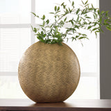 Iansboro Antique Gold Finish Vase from Ashley - Luna Furniture